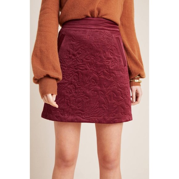 Anthropologie Maeve Beatrice Quilted Mini Skirt - Picture 3 of 4
